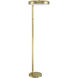 Keeva 57.05 inch 28 watt Satin Brass Floor Lamp Portable Light