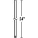 Signature Oiled Bronze Downrod in 24 in.