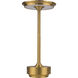 Rikki 11 inch 1.20 watt Gold Rechargeable Lamp Portable Light
