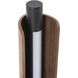 Cameron 62.8 inch 24 watt Flat Black/Walnut Floor Lamp Portable Light