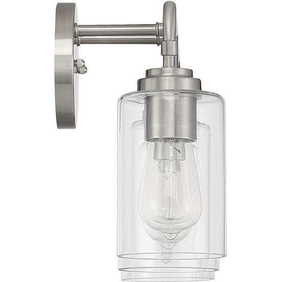Stowe 3 Light 22 inch Brushed Polished Nickel Vanity Light Wall Light