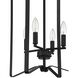Shayna 4 Light 15 inch Flat Black Foyer Light Ceiling Light