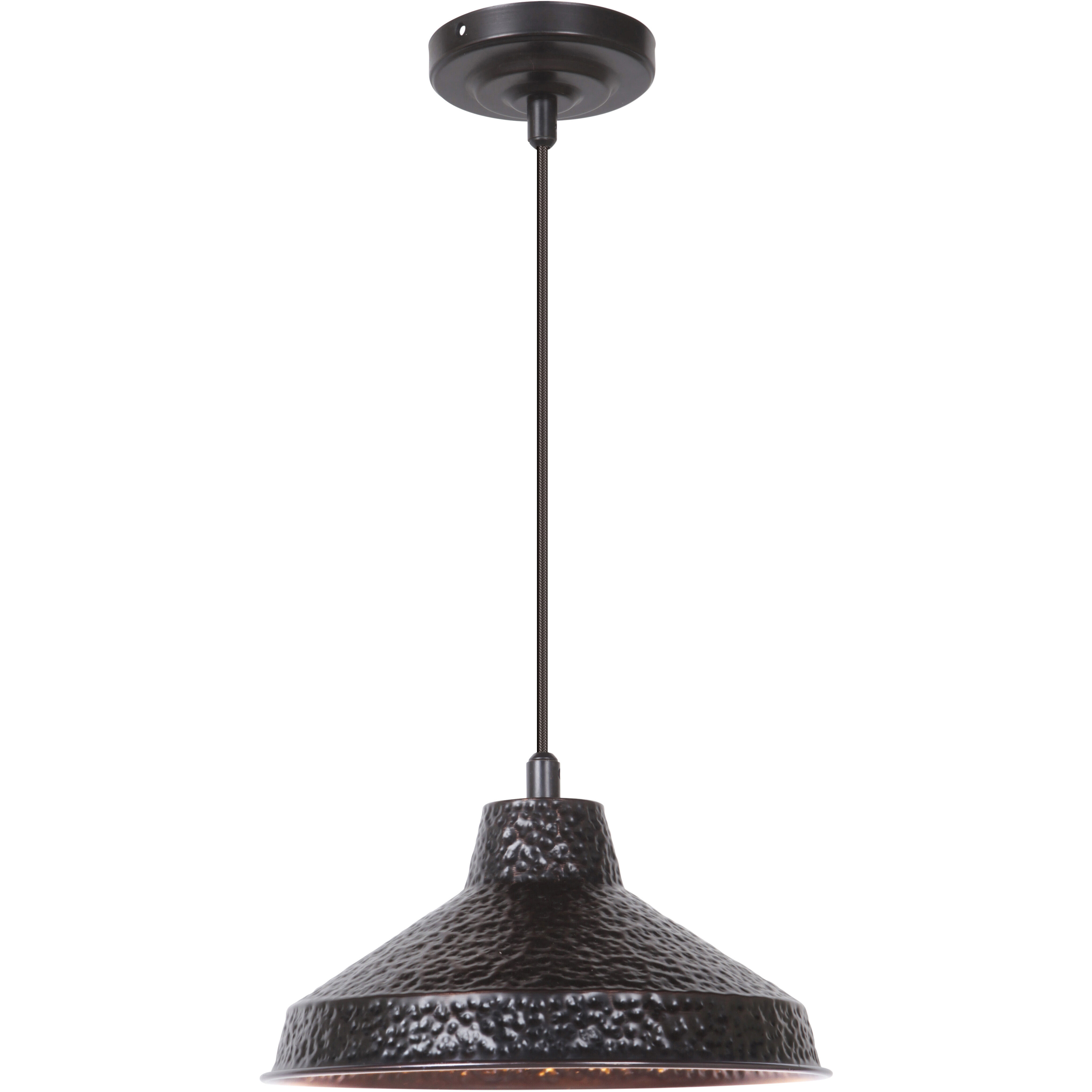 Jeremiah 1 Light 10.1 inch Aged Bronze Brushed Mini Pendant Ceiling Light