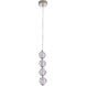 Jackie LED 6.3 inch Polished Nickel Pendant Ceiling Light