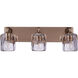 Andie 3 Light 24 inch Satin Brass Vanity Light Wall Light