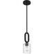Collins 1 Light 5.13 inch Flat Black Mini Pendant Ceiling Light