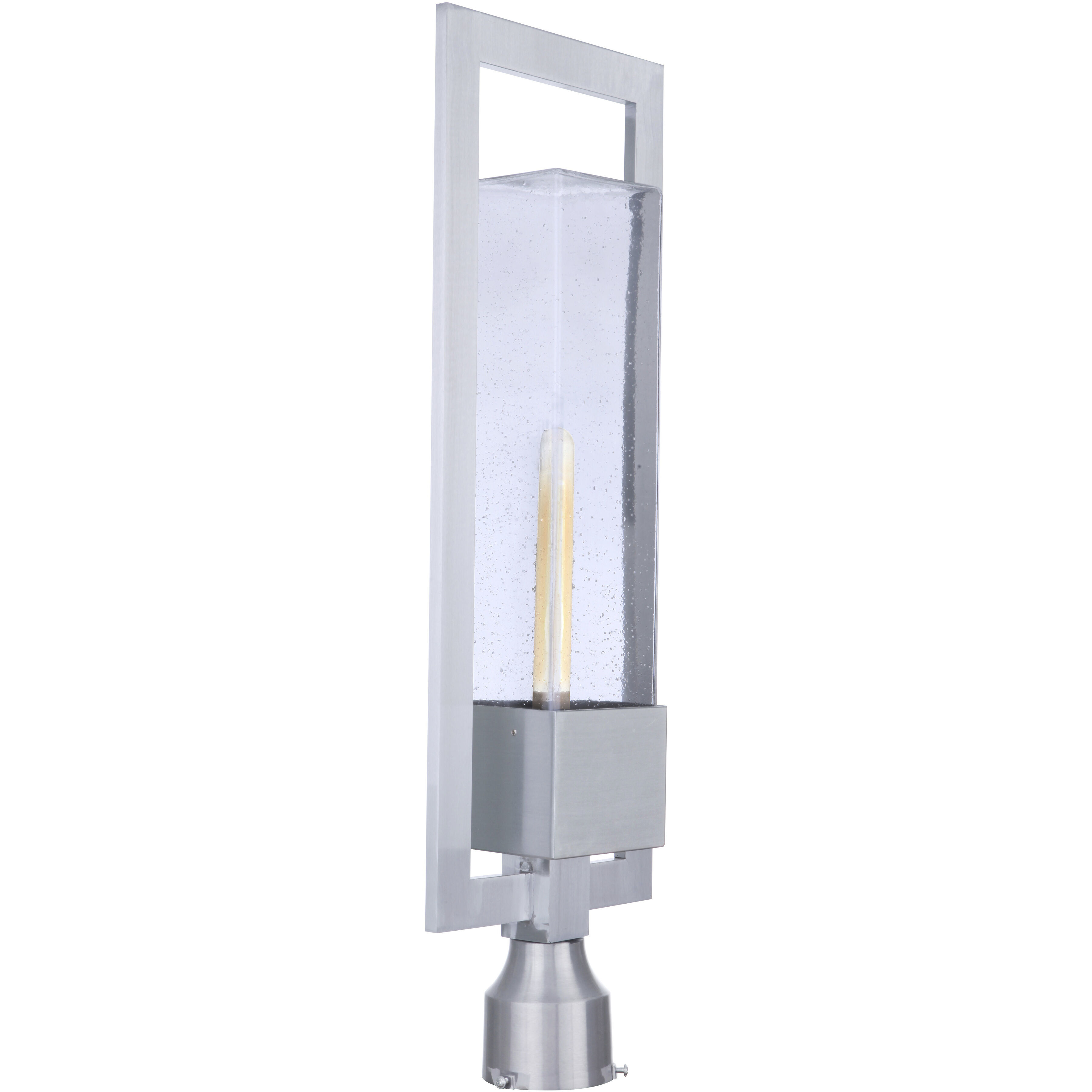 Perimeter 1 Light 25.13 inch Satin Aluminum Outdoor Post Mount