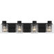 Rori 4 Light 28.25 inch Flat Black Vanity Light Wall Light