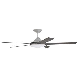 Delaney 60 inch Painted Nickel with Greywood Blades Ceiling Fan