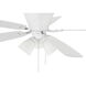 Wheeler 52 inch White with White/Washed Oak Blades Fan