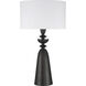 Travis 27.87 inch 100 watt Dark Wood Table Lamp Portable Light
