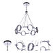 Context LED 28 inch Chrome Chandelier Ceiling Light