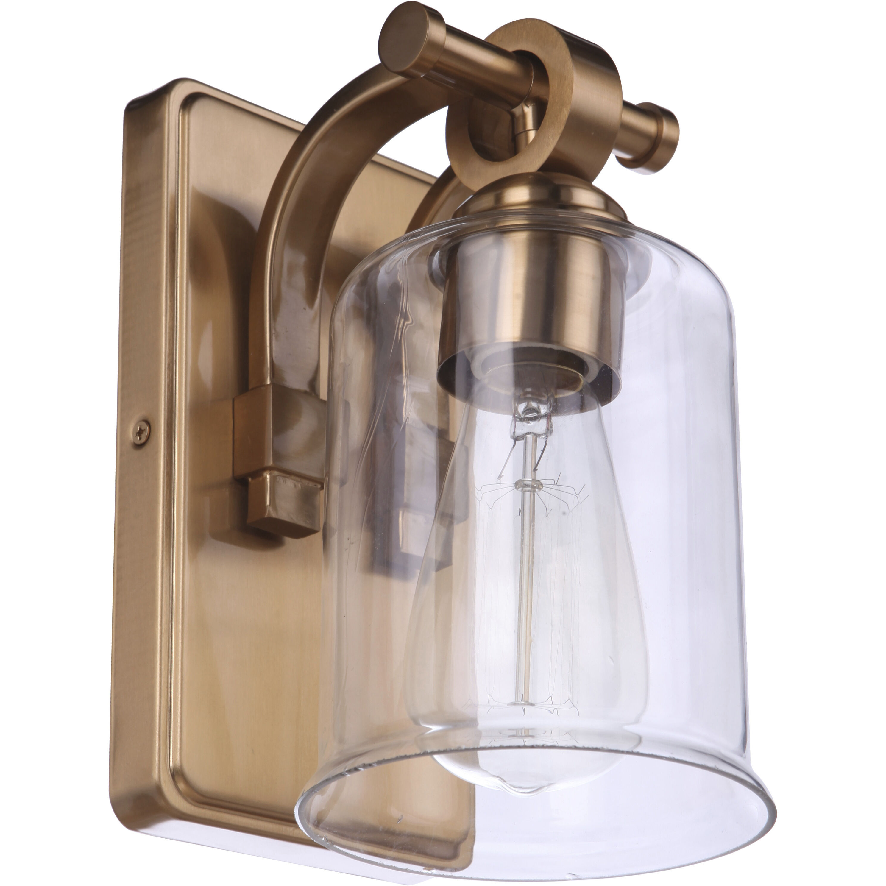 Romero 1 Light 5 inch Satin Brass Wall Sconce Wall Light