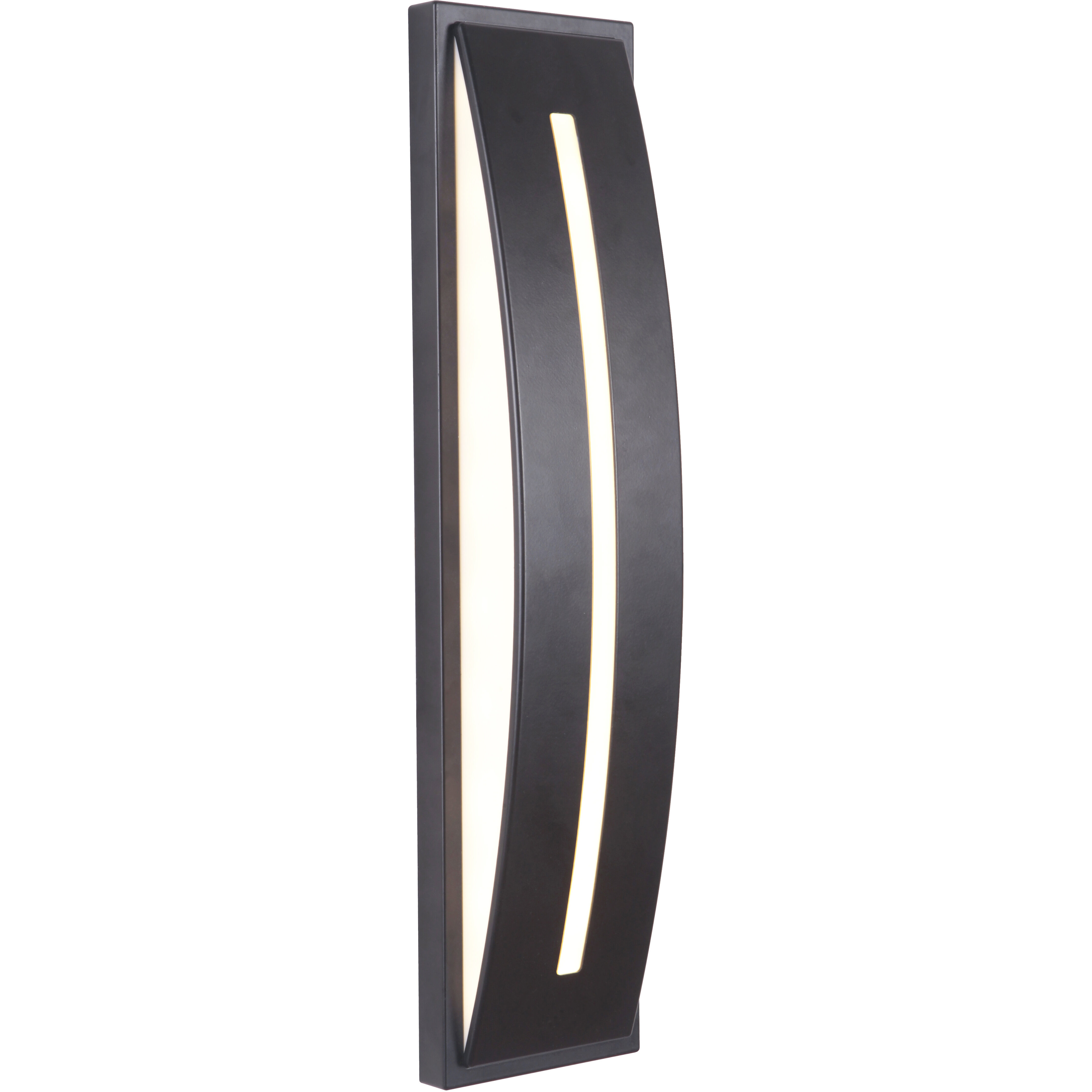 Luna LED 17 inch Midnight Outdoor Wall Mount, Small with Integrated LED