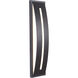 Luna LED 17 inch Midnight Outdoor Wall Mount, Small with Integrated LED