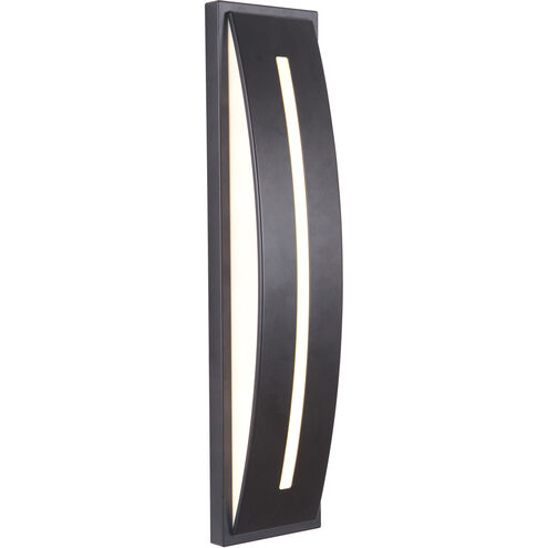 Luna LED 17 inch Midnight Outdoor Wall Mount, Small with Integrated LED