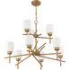 Cadence 9 Light 32 inch Soft Gold Chandelier Ceiling Light