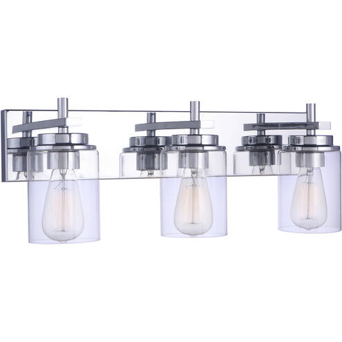 Reeves 3 Light 23 inch Chrome Vanity Light Wall Light
