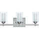 Neighborhood Celeste 3 Light 20 inch Brushed Polished Nickel Vanity Light Wall Light