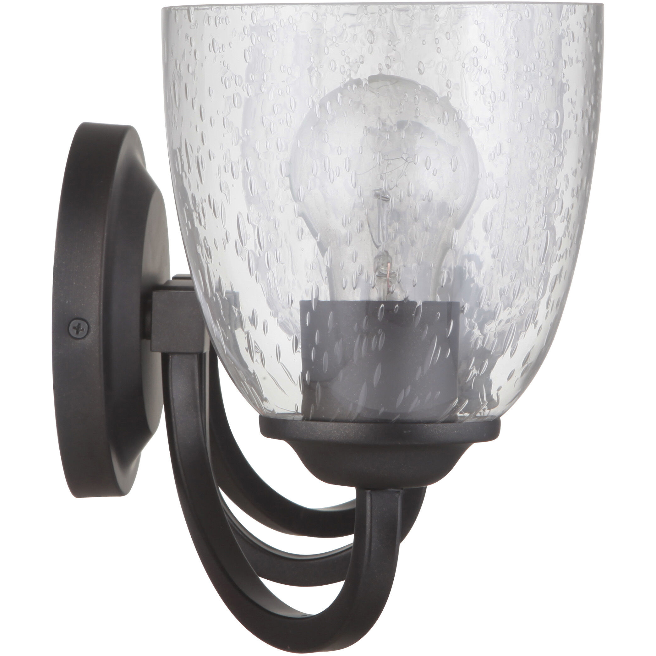 Neighborhood Serene 3 Light 23 inch Espresso Vanity Light Wall Light in Clear Seeded, Neighborhood Collection