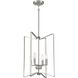 Shayna 4 Light 15 inch Brushed Polished Nickel Foyer Light Ceiling Light