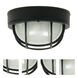 Bulkheads 1 Light 10 inch Textured Black Outdoor Flushmount, Large