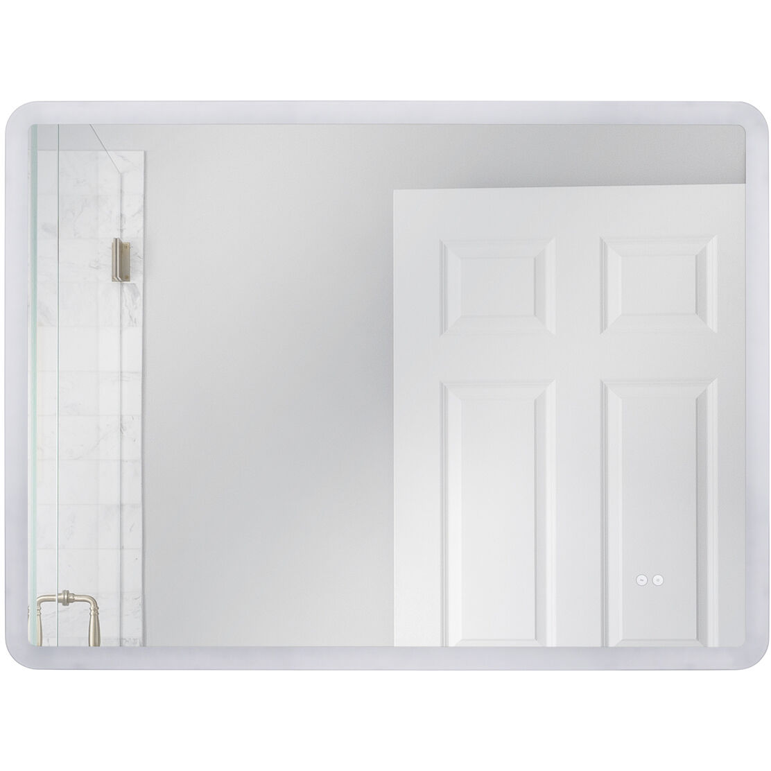 Chassis 48 X 36 inch White Illuminated Mirror, Back Lit