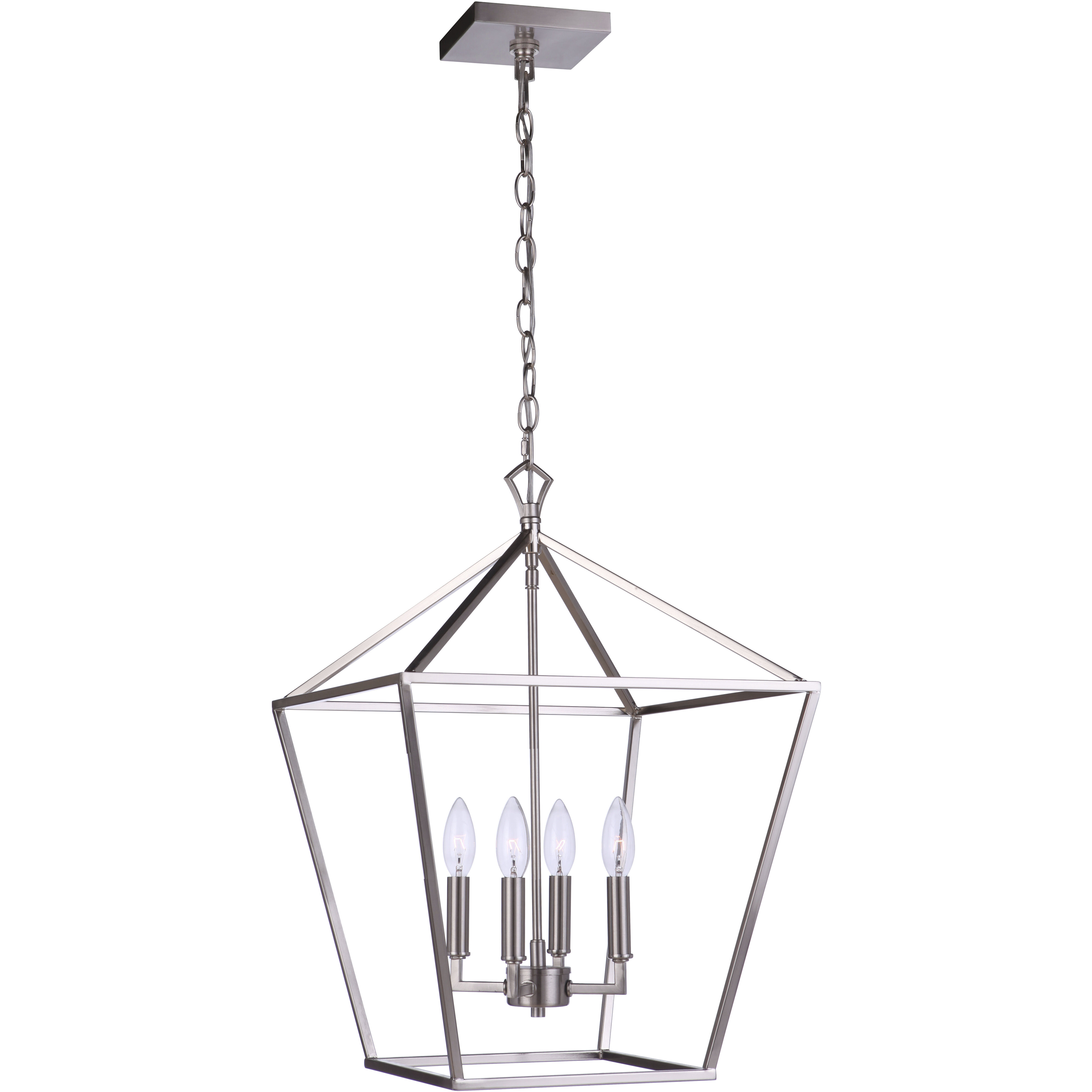 Brushed nickel foyer pendant best sale