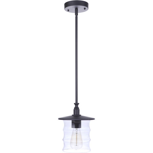 Canon 1 Light 7.5 inch Midnight Outdoor Pendant