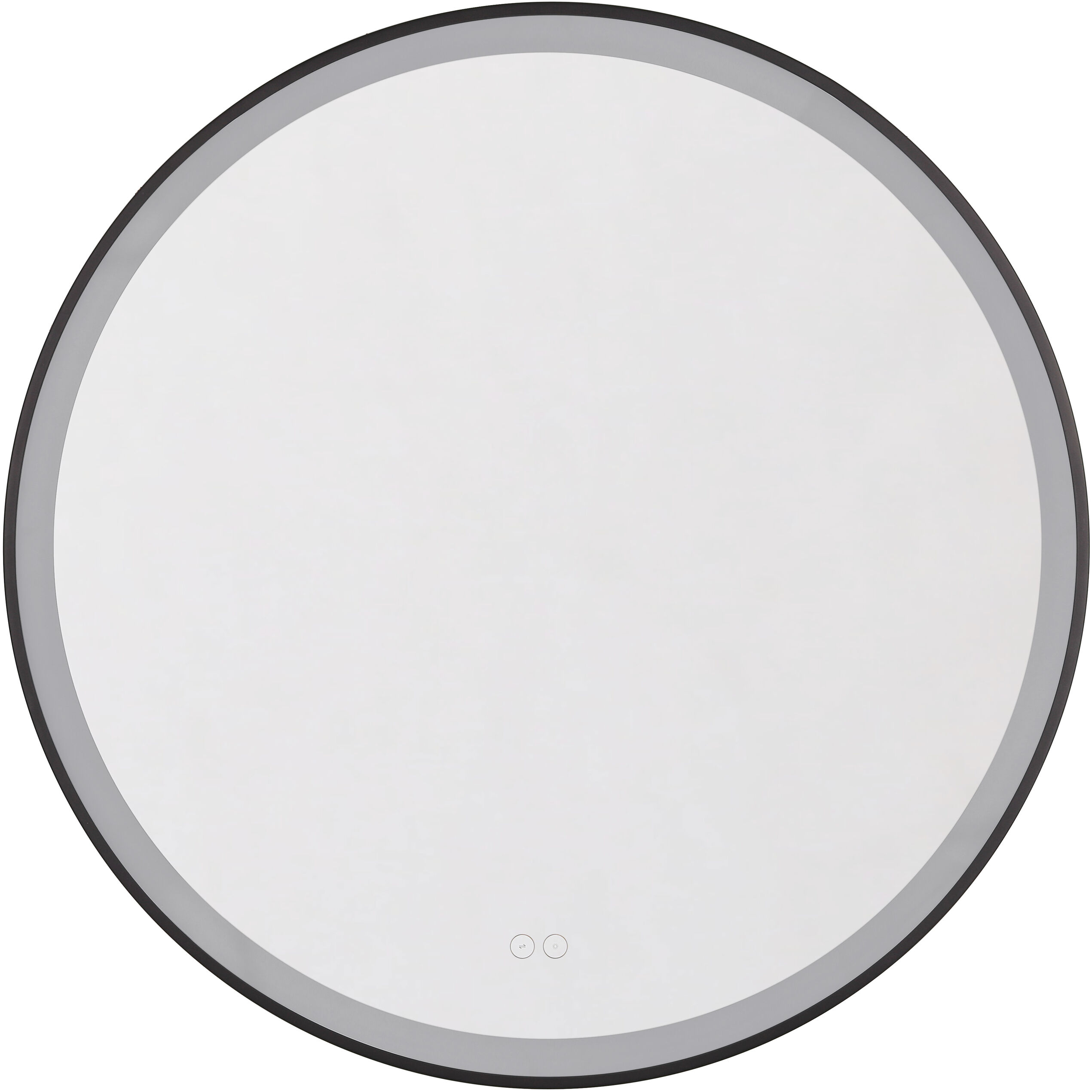Ross 32 X 32 inch Flat Black Framed LED Mirror, Front Lit