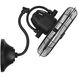 Bellows I 14 inch Flat Black Indoor/Outdoor Fan, Hardwired