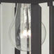 Hex Style 1 Light 12 inch Textured Black Outdoor Wall Mount in Textured Matte Black, Clear Beveled, Medium