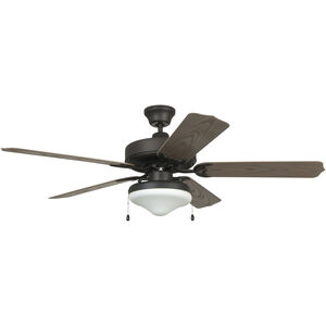Enduro 52 inch Aged Bronze Brushed with Weathered Oak Blades Ceiling Fan
