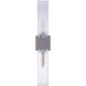 Ridge 2 Light 24 inch Satin Aluminum Outdoor Wall Sconce