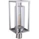 Neo 1 Light 17 inch Satin Aluminum Outdoor Post Light