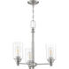 Neighborhood Dardyn 3 Light 20.5 inch Brushed Polished Nickel Chandelier Ceiling Light in Clear Glass