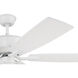 Pro Plus 52 inch White with White/Washed Oak Blades Contractor Ceiling Fan