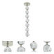 Jackie LED 7.13 inch Polished Nickel Pendant Ceiling Light