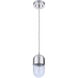 Pill 1 Light 4.25 inch Brushed Polished Nickel Mini Pendant Ceiling Light