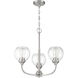 Glenda 3 Light 20 inch Brushed Polished Nickel Chandelier Ceiling Light