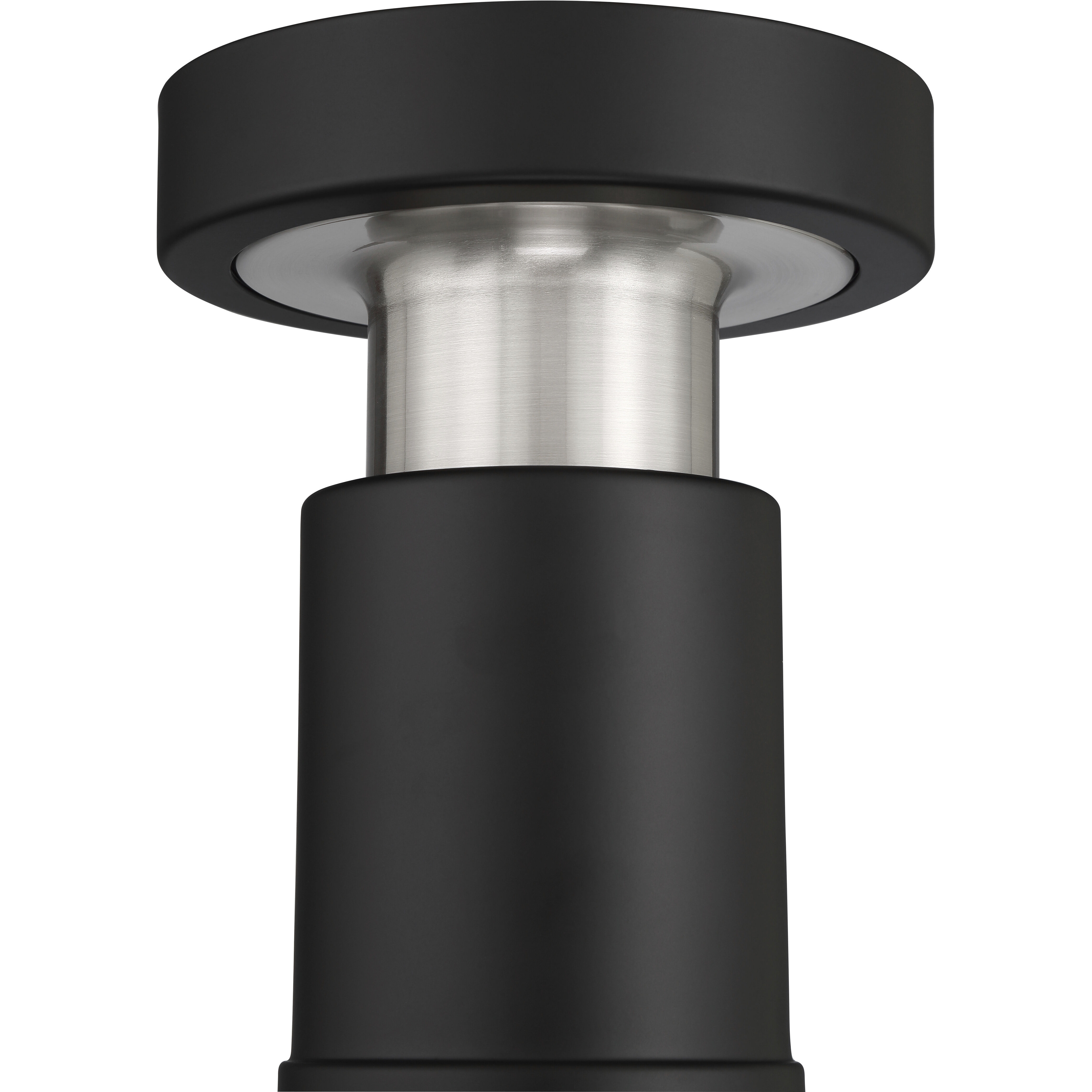 Manning 52 inch Flat Black / Brushed Polished Nickel with Flat Black/Flat Black Blades Ceiling Fan in Flat Black/Brushed Polished Nickel