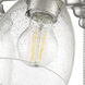 Universal LED LED Filament Brushed Polished Nickel Fan Light Kit