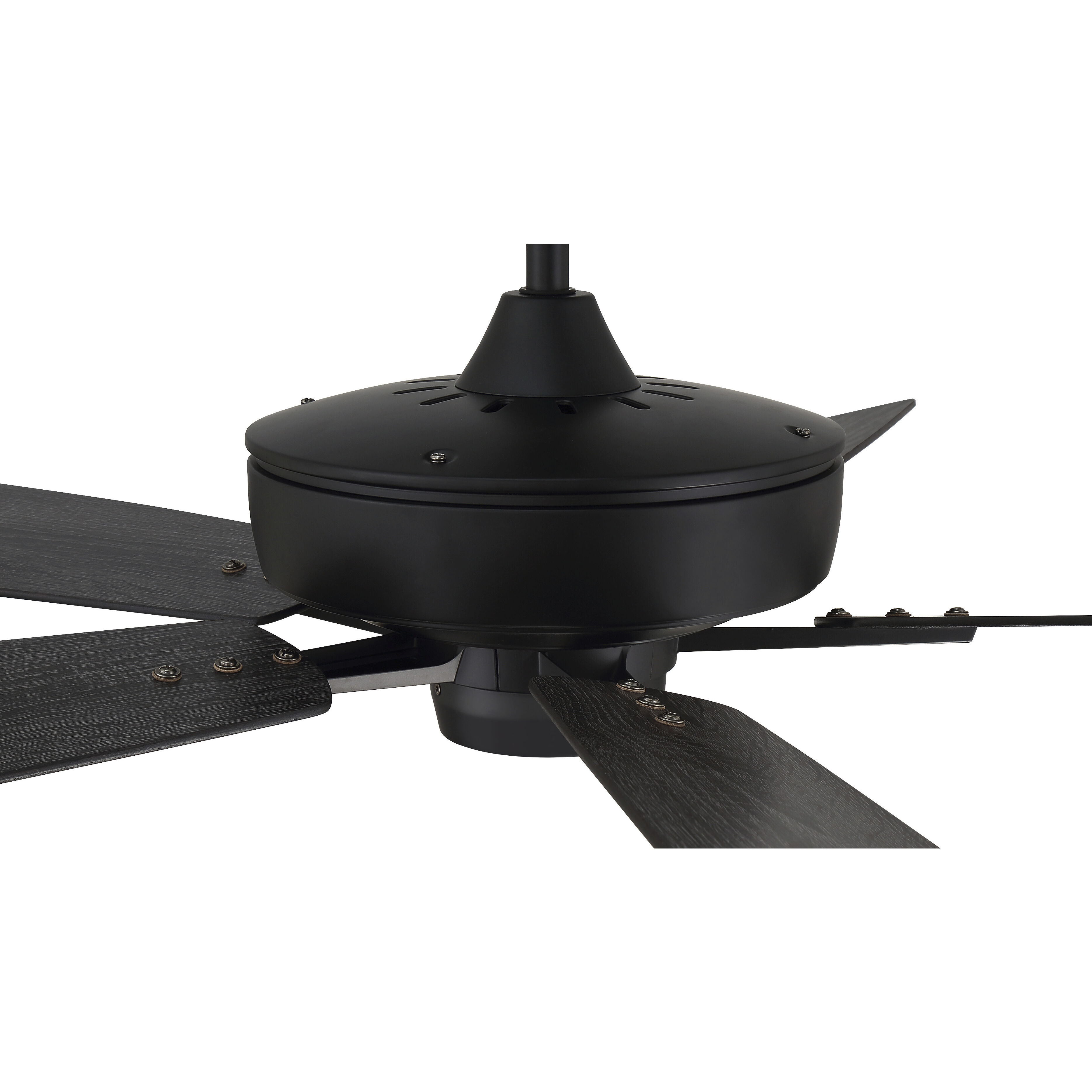 Super Pro 60 inch Flat Black with Flat Black/Greywood Blades Contractor Ceiling Fan