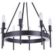 Larrson 8 Light 20.13 inch Flat Black Chandelier Ceiling Light
