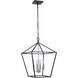 Flynt II 4 Light 16 inch Flat Black/Brushed Polished Nickel Foyer Light Ceiling Light in Flat Black / Polished Nickel