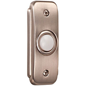 Stepped Rectangle Pewter Push Button
