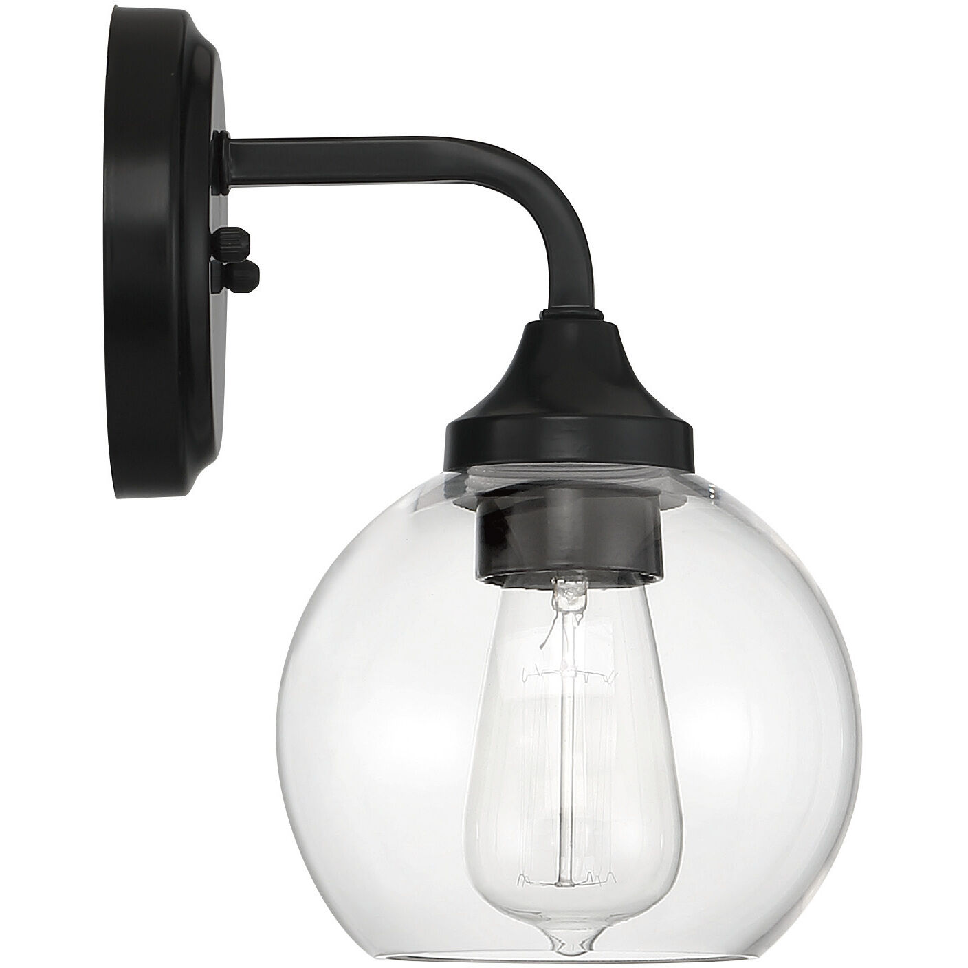 Glenda 1 Light 6 inch Flat Black Wall Sconce Wall Light