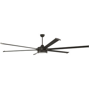Prost 102 inch Espresso with White Wingtip Blades Ceiling Fan, Blades Included