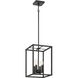 Signature 4 Light 10 inch Flat Black Foyer Light Ceiling Light