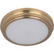 Neighborhood X66 Series LED 9 inch Satin Brass Flushmount Ceiling Light